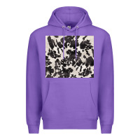 Purple black and white cowhide tumbler Premium Hoodie - BarkalooDesign