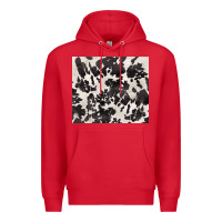 Red black and white cowhide tumbler Premium Hoodie - BarkalooDesign
