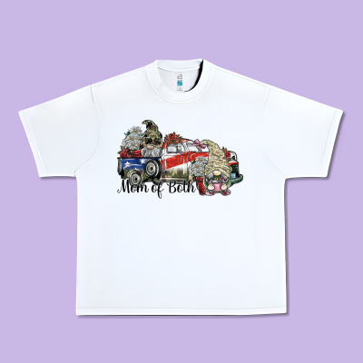 Mom Of Both Urban Heavy Tee Designed By Sublimationcraftshop