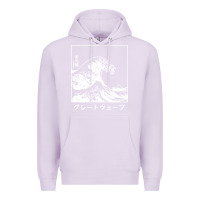 Lilac the great wave off kanagawa Premium Hoodie - artisFamous