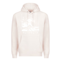 Pale Pink the great wave off kanagawa Premium Hoodie - artisFamous