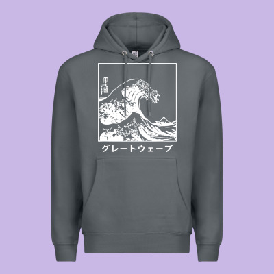 The Great Wave Off Kanagawa Premium Hoodie Designed By Artisfamous