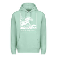 Seafoam the great wave off kanagawa Premium Hoodie - artisFamous