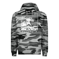 Slate Camo the great wave off kanagawa Premium Hoodie - artisFamous
