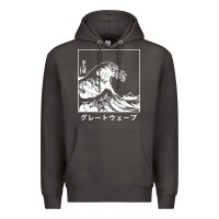 Smoke the great wave off kanagawa Premium Hoodie - artisFamous