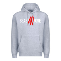 Heather Grey beast mode Premium Hoodie - artisFamous