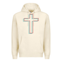 Tofu A Neon Christian Cross Premium Hoodie - artisFamous