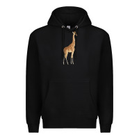 Black Giraffe Premium Hoodie - artisFamous