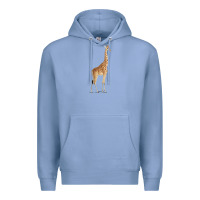 Colony Blue Giraffe Premium Hoodie - artisFamous