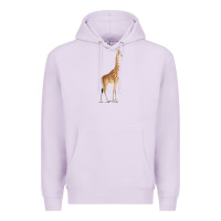 Lilac Giraffe Premium Hoodie - artisFamous