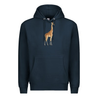 Navy Giraffe Premium Hoodie - artisFamous