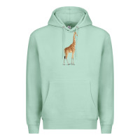 Seafoam Giraffe Premium Hoodie - artisFamous