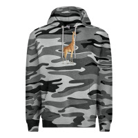 Slate Camo Giraffe Premium Hoodie - artisFamous