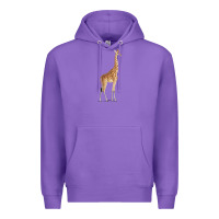 Purple Giraffe Premium Hoodie - artisFamous