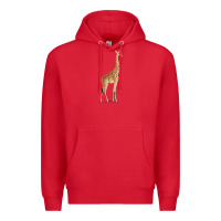 Red Giraffe Premium Hoodie - artisFamous