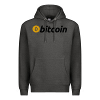 Charcoal Heather vintage look bitcoin Premium Hoodie - artisFamous