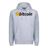 Heather Grey vintage look bitcoin Premium Hoodie - artisFamous
