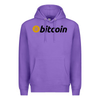 Purple vintage look bitcoin Premium Hoodie - artisFamous
