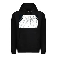Black anime eyes Premium Hoodie - artisFamous