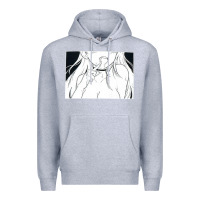 Heather Grey anime eyes Premium Hoodie - artisFamous