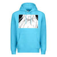 Ocean Blue anime eyes Premium Hoodie - artisFamous