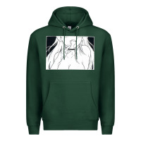 Sports Green anime eyes Premium Hoodie - artisFamous