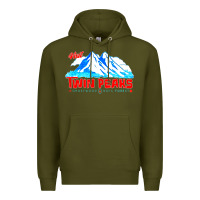 Army Green visit twin peaks Premium Hoodie - artisFamous