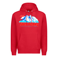 Red visit twin peaks Premium Hoodie - artisFamous