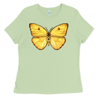 Matcha Cloudless Sulphur Butterfly Ladies Tee - LillyAllenDesigns