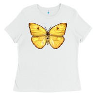 White Cloudless Sulphur Butterfly Ladies Tee - LillyAllenDesigns