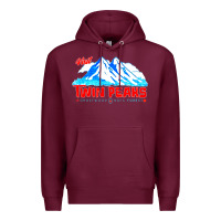 Burgundy visit twin peaks Premium Hoodie - artisFamous