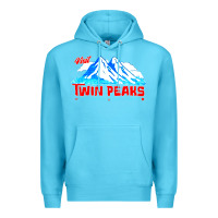 Ocean Blue visit twin peaks Premium Hoodie - artisFamous