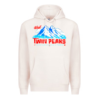 Pale Pink visit twin peaks Premium Hoodie - artisFamous