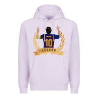Lilac Messi The Legend Premium Hoodie - artisFamous