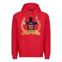 Red Messi The Legend Premium Hoodie - artisFamous