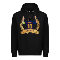 Black Messi The Legend Premium Hoodie - artisFamous
