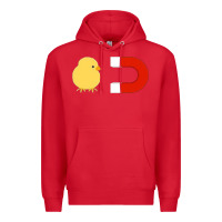 Red chick magnet Premium Hoodie - artisFamous