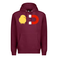 Burgundy chick magnet Premium Hoodie - artisFamous