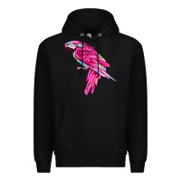 Black pink parrot T-shirts Premium Hoodie - artisFamous