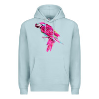 Blue Mist pink parrot T-shirts Premium Hoodie - artisFamous