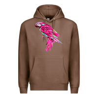 Chestnut pink parrot T-shirts Premium Hoodie - artisFamous