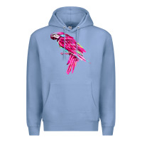 Colony Blue pink parrot T-shirts Premium Hoodie - artisFamous