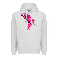 Dove Grey pink parrot T-shirts Premium Hoodie - artisFamous