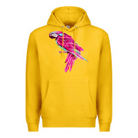 Lemon pink parrot T-shirts Premium Hoodie - artisFamous
