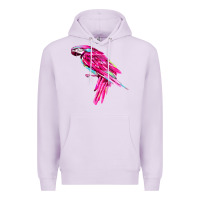 Lilac pink parrot T-shirts Premium Hoodie - artisFamous