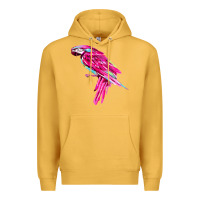 Mustard pink parrot T-shirts Premium Hoodie - artisFamous