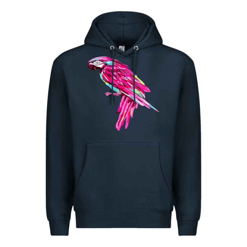 Pink Parrot T-shirts Premium Hoodie by artisFamous | Teevron