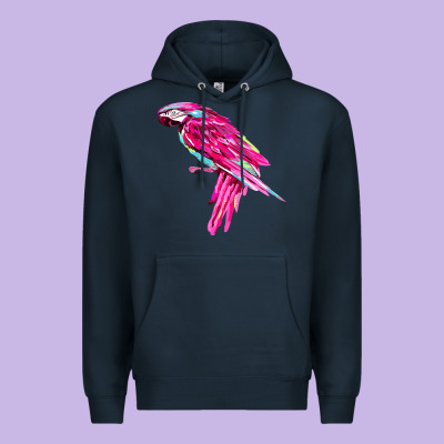 Pink Parrot T-shirts Premium Hoodie Designed By Artisfamous