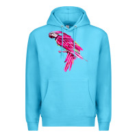 Ocean Blue pink parrot T-shirts Premium Hoodie - artisFamous