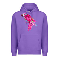 Purple pink parrot T-shirts Premium Hoodie - artisFamous